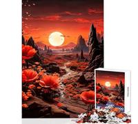 1000 Piece Puzzle For Teenagers Flowers in The Desert Toy Wall Decor Birthday Gift Relaxing Games Improving Love between Couples Size 50x75cm