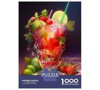 1000 Piece Puzzle For Teenagers Fruit Cocktail Drink with Lime Puzzle for Adults Relaxing Games But Fun And Humorous for Is Ideal As A Gift 70x50cm/1000pcs