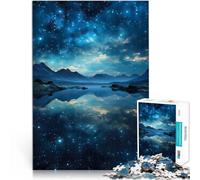 1000-piece puzzle for teenagers Galaxies Reflection Made of cardboard for 14+ Fun games Fun activities at home, birthday gifts, travel gifts。size:38x52cm/14.96x20.47inch