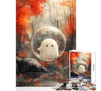 1000 Piece Puzzle For Teenagers Ghost in A Bubble Educational Games Pattern Assembly Anti-Stress Toys Unique Birthday And Gifts (50X75CM)