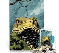 1000-piece puzzle for teenagers Giant Lizard Made of cardboard for 14+ DIY Educational Games because it is ideal as a gift for the whole family。size:38x52cm/14.96x20.47inch