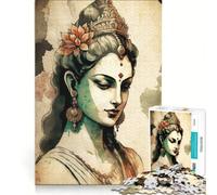 1000 Piece Puzzle For Teenagers God Devi Hinduism, DIY Toys, Challenging To Complete, Birthday Present,Travel Gifts, (38x52cm)
