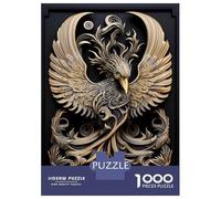 1000 Piece Puzzle For Teenagers God Phoenix Art Deco Puzzle for Adults Fun Games Difficult Challenge Birthday And Unique Gifts 52x38cm/1000pcs