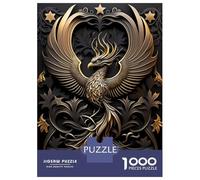 1000-piece Puzzle for Teenagers Golden Queen Phoenix Wings Jigsaws for Adults Hands-on Game Precision Cutting Great Gift for Gaming 52x38cm/1000pcs