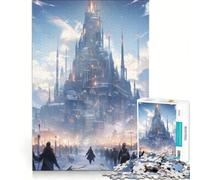 1000-piece Puzzle for Teenagers Gothic Frost Citadel, Toy Wall Decor, Staycation Kill Time, Improving Love between Couples 38X52CM