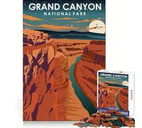 1000-piece Puzzle for Teenagers Grand Canyon National Park Exact Fit Game Focus Training Fun Calm Fun Time Birthday Art Gift (38x52cm)