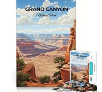 1000 Piece Puzzle For Teenagers Grand Canyon National Park Fine Cut Design Brain Game Gift Slow Time Fun Birthday Fun Play (38x26cm)