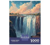1000-piece Puzzle for Teenagers Great Victoria Falls Jigsaws for Adults Hands-on Game Precision Cutting Great Gift for Gaming 52x38cm/1000pcs