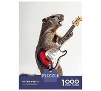 1000-piece Puzzle for Teenagers Groundhog Guitar Puzzles for Adults Hands-on Game Enhance Memory Birthday Present, Gifts, 70x50cm/1000pcs