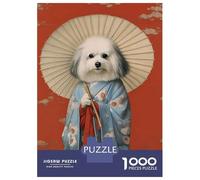 1000-piece Puzzle for Teenagers Havanese Geisha Jigsaws for Adults Hands-on Game Precision Cutting Great Gift for Gaming 52x38cm/1000pcs