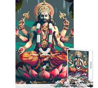 1000 Piece Puzzle For Teenagers Hinduism God Brahma Impossible Game Difficult Challenge Home Decoration Toys Challenging To Complete (38x52cm)