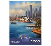 1000-piece Puzzle for Teenagers Iconic Sydney Harbour Puzzles for Adults Hands-on Game Enhance Memory Birthday Present, Gifts, 38x26cm/1000pcs