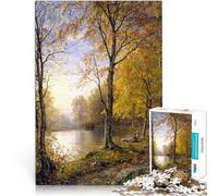 1000-piece puzzle for teenagers Indian Summer Made of cardboard for age 14+ educational toys for learning Christmas Birthday Gifts 。size：26x38cm/10.24x14.96inch