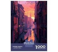 1000-piece Puzzle for Teenagers Italy Venice Pixel Art Jigsaws for Adults Hands-on Game Precision Cutting Great Gift for Gaming 38x26cm/1000pcs