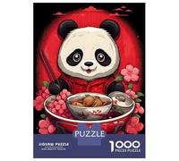 1000 Piece Puzzle For Teenagers Japan Panda Ramen Ruby Art Teenager Puzzles Hands-on Game A Work of Art Unique Gifts for Birthday And Christmas 52x38cm/1000pcs