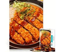 1000 Piece Puzzle For Teenagers Japanese Tonkatsu Curry with Rice Perfect Cut Fun Logic Fun Toy Peaceful Play Fun Birthday Fun Play (38x26cm)