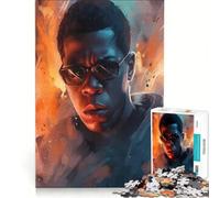 1000 Piece Puzzle For Teenagers Jay Z Rapper Craft, DIY Toys, Challenging To Complete, Birthday Present,Travel Gifts, (38x52cm)