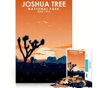 1000 Piece Puzzle For Teenagers Joshua Tree National Park Perfect Cut Fun Logic Fun Toy Peaceful Play Fun Birthday Fun Play (50x75cm)