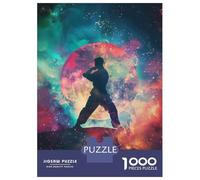 1000 Piece Puzzle For Teenagers Jujitsu Galaxy Silhouette Puzzle for Adults Relaxing Games Pattern Assembly Birthday And Unique Gifts 38x26cm/1000pcs