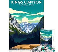 1000 Piece Puzzle For Teenagers Kings Canyon National Park Cozy Shared Family Leisure Time Unique Festive (38X52cm)