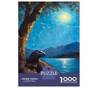 1000-piece Puzzle for Teenagers Komodo Dragon by The Lake Puzzle for Adults Relaxing Games Pattern Assembly Gifts for Friends And Family 70x50cm/1000pcs