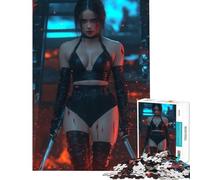 1000 Piece Puzzle For Teenagers Lady Assassin Warrior Brain Intelligence Challenge Addictive Toys Educational Games Improve Memory Birthday Gifts (Size 75x50cm)