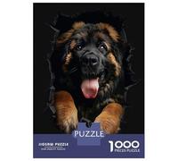 1000-piece Puzzle for Teenagers Leonberger Dog Jigsaws for Adults Hands-on Game Precision Cutting Great Gift for Gaming 52x38cm/1000pcs