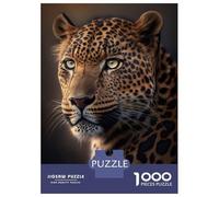 1000-piece Puzzle for Teenagers Leopard AI Generative Jigsaws for Adults Hands-on Game Precision Cutting Great Gift for Gaming 52x38cm/1000pcs
