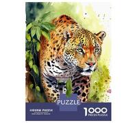 1000-piece Puzzle for Teenagers Leopard In The Jungle Jigsaws for Adults Hands-on Game Precision Cutting Great Gift for Gaming 38x26cm/1000pcs