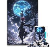1000-piece Puzzle for Teenagers Lighthouse Anime Girl Wall Decoration Relax Games Suitable for Ages 14 And Up 38x52cm