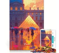 1000 Piece Puzzle For Teenagers Louvre Museum Fine Cut Design Brain Game Gift Slow Time Fun Birthday Fun Play (38x26cm)