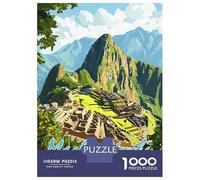 1000-piece Puzzle for Teenagers Machu Picchu Peru Puzzles for Adults Relax Games Staycation Kill Time Challenging To Complete 70x50cm/1000pcs