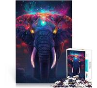 1000-piece puzzle for teenagers Magic Elephant Made of wood，for and from 14 years and over Intellectual toy game gifts for friends and family。size：50x75cm/14.96x20.47inch