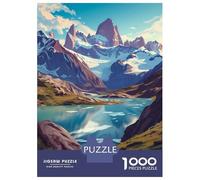1000-piece Puzzle for Teenagers Majestic Patagonia Jigsaws for Adults Hands-on Game Precision Cutting Great Gift for Gaming 38x26cm/1000pcs