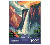 1000-piece Puzzle for Teenagers Majestic Waterfall Puzzle for Adults Hands-on Game Stress Reliever Gifts for Friends And Family 38x26cm/1000pcs