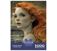 1000-piece Puzzle for Teenagers Mermaids Whisper Jigsaws for Adults Hands-on Game Precision Cutting Great Gift for Gaming 52x38cm/1000pcs