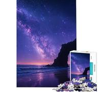 1000 Piece Puzzle For Teenagers Milky Way over Coastal Rock Arch for Birthday, Chrismas Learning Educational Educational Toy Suitable for Ages 14 And Up (50x75cm)