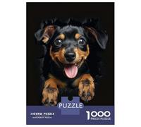 1000-piece Puzzle for Teenagers Miniature Pinscher Puzzles for Adults Hands-on Game Enhance Memory Birthday Present, Gifts, 70x50cm/1000pcs