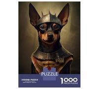1000-piece Puzzle for Teenagers Miniature Pinscher Viking Jigsaw for Adults Relax Games But Fun And Humorous Gifts for Friends And Family 70x50cm/1000pcs
