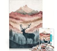 1000 Piece Puzzle For Teenagers Modern Mountain Prints Educational Toy Fun Activities at Home Challenging Game Gifts 38x26cm