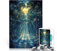 1000 Piece Puzzle For teenagers Moonlit Enchanted Forest Herausfordernd Schwierig Geeignet für die Schreibtischdekoration50x70cm
