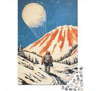 1000 Piece Puzzle For Teenagers Moonlit Mountain Hike Adult Puzzles Brain Teaser Game Perfect Decoration Difficult And Challenge 38x26cm/1000pcs