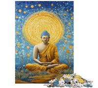 1000-piece Puzzle for Teenagers Mosaic Buddha Serenity Educational Game Hand Speed Race Anti-Stress Toys Birthday And Unique Gifts Size 75x50cm