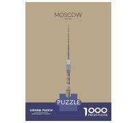 1000-piece Puzzle for Teenagers Moscow City Snippet Puzzles for Adults Relax Games Staycation Kill Time Challenging To Complete 70x50cm/1000pcs