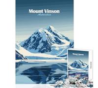 1000 Piece Puzzle For Teenagers Mount Vinson Antarctica Jigsaw for Teenagers Precision Cutting Parent-child Interaction Christmas Birthday Gifts (38x52cm)
