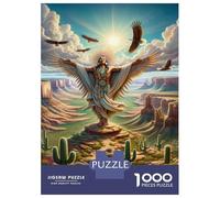 1000 Piece Puzzle For Teenagers Native American Spirit Guide Jigsaws for Adults Hands-on Game Home Decoration Unique Gifts for Birthday And Christmas 52x38cm/1000pcs