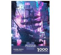 1000 Piece Puzzle For Teenagers Neon Armada City Puzzle for Adults Relaxing Games Pattern Assembly Birthday And Unique Gifts 70x50cm/1000pcs