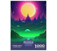 1000-piece Puzzle for Teenagers Neon Futurism Unleashed Jigsaws for Adults Hands-on Game Precision Cutting Great Gift for Gaming 70x50cm/1000pcs