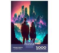 1000 Piece Puzzle For Teenagers Neon Night Dream for Two Jigsaws for Adults Hands-on Game Home Decoration Unique Gifts for Birthday And Christmas 38x26cm/1000pcs