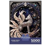 1000-piece Puzzle for Teenagers Nine Tailed Fox Jigsaws for Adults Hands-on Game Precision Cutting Great Gift for Gaming 70x50cm/1000pcs